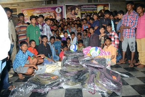 Fans Celebrate NTR Birthday at Don Bosco School